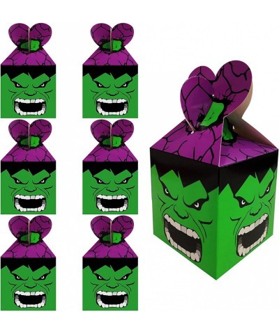 16Pcs Hulk Birthday Party Gift Boxes Kids Party Favors Give Aways Decoration for Superhero Hulk Themed Birthday Party Supplie...