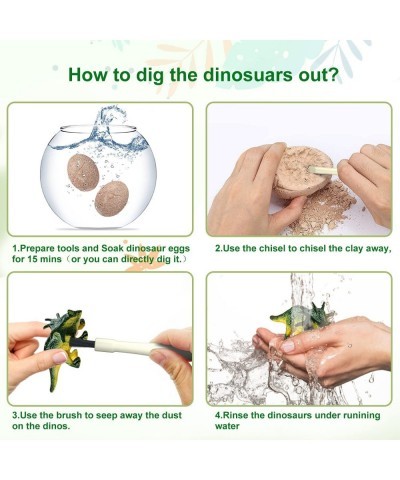 Dinosaur Eggs Excavation Dig Kit - Dinosaur Toys for Kids - Break Open 12 Dinosaur Eggs and Discover 12 Cute Dinosaurs - Arch...