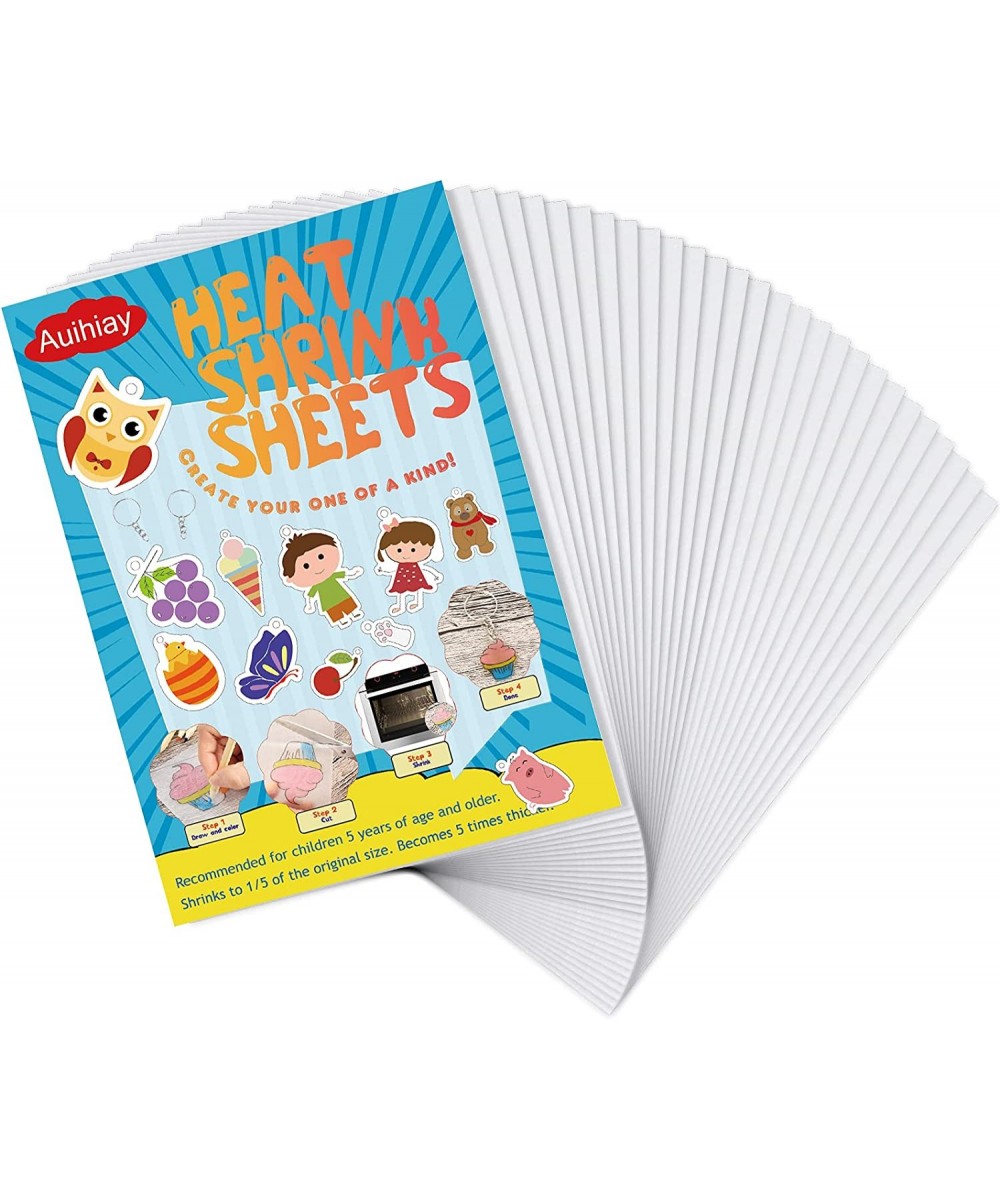 40 Pieces Heat Shrink Plastic Sheets Sanded Shrink Films Papers for Kids Creative Craft 7.9 x 5.7 inch / 20 x 14.5 cm $27.47 ...