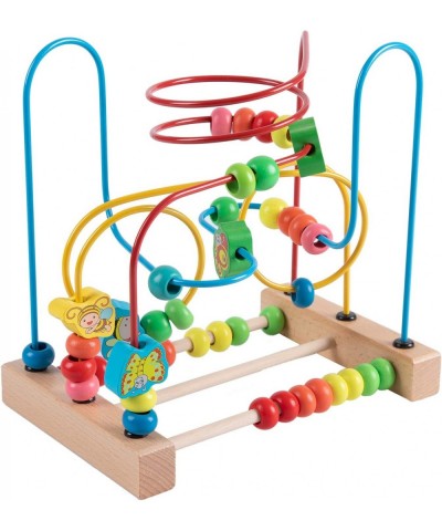 Bead Maze Toy for 1 2 3 Year Old Kids Wooden Colorful Roller Coaster Circle Toys Early Educational Toys for Toddlers First Bi...