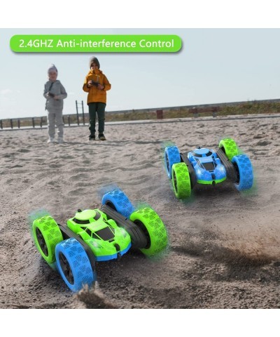 Remote Control Car RC Cars Stunt Car with Headlights 2.4GHZ Remote Control Car Toys for Boys 4WD Off Road Stunt Car Double Si...