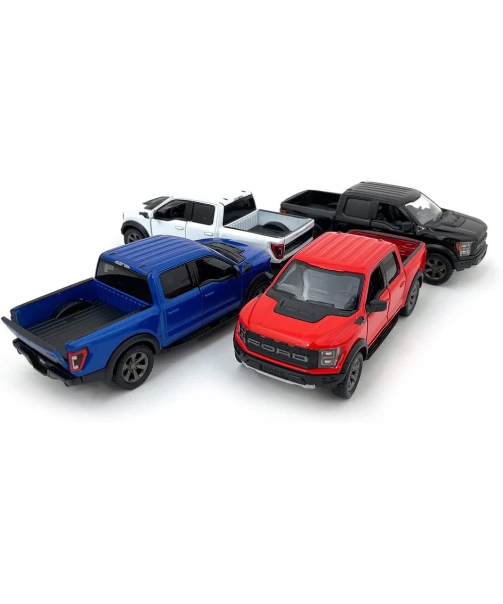 SetOf4 2022 Ford F-150 Raptor 5" 1:46 Scale Die Cast Model Toy Truck Black White Red Blue $41.47 Kids' Play Trucks