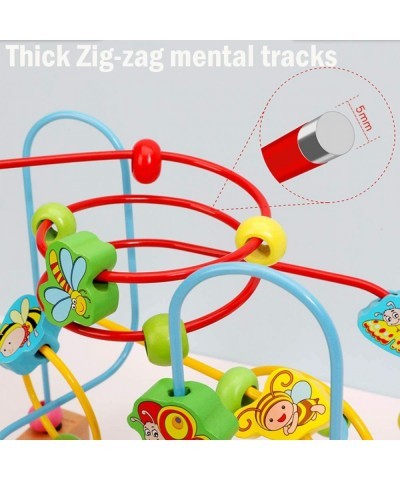 Bead Maze Toy for 1 2 3 Year Old Kids Wooden Colorful Roller Coaster Circle Toys Early Educational Toys for Toddlers First Bi...