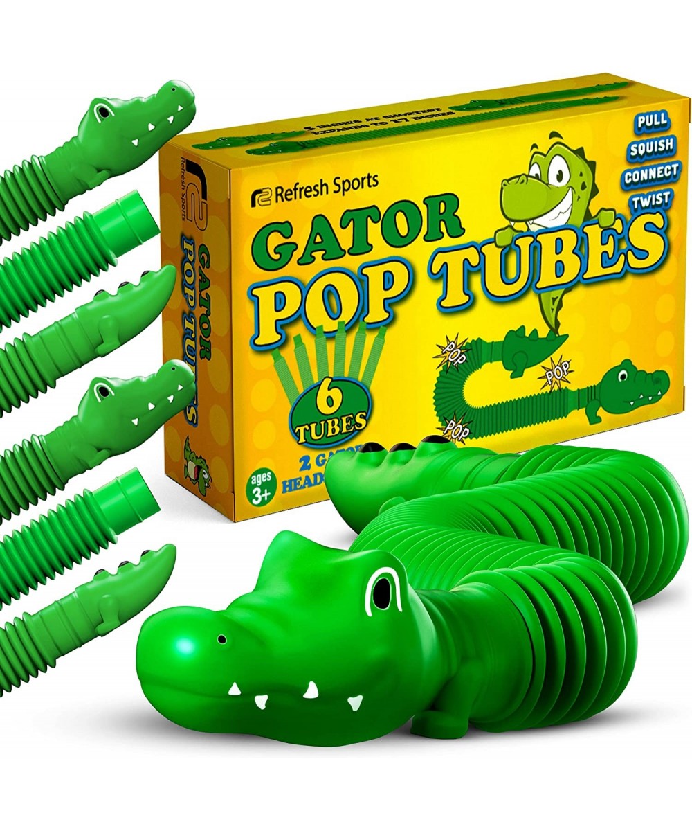 Pop Tubes Gator Pop Tube - Sensory Tubes Fidget Toy - Fun Alligator Toys for Toddlers & Kids All Ages - Best Fidgets Popping ...