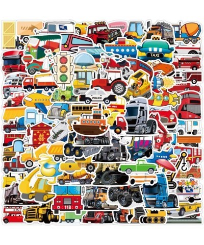 Transportation Vehicle Truck Stickers for Kids Boys Vinyl Stickers Waterproof 100 Pack Party Favors and Supplies (Constructio...