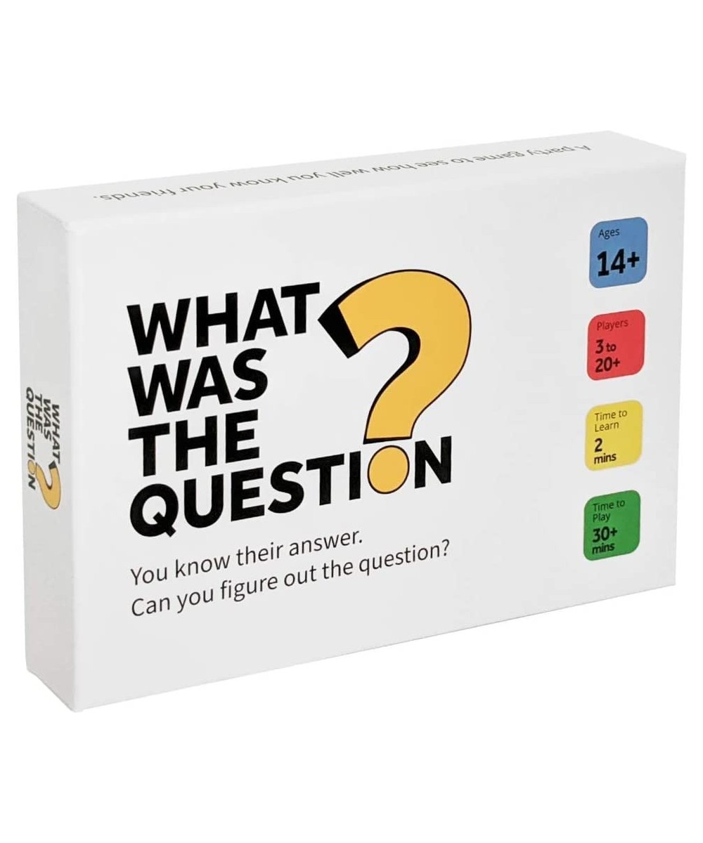 What Was the Question? – The Conversational Party Game Resulting in Hilarious Discussions $33.75 Card Games