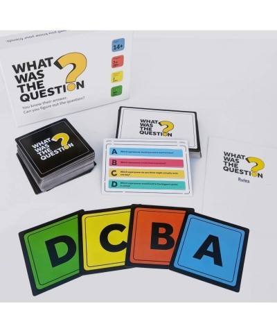 What Was the Question? – The Conversational Party Game Resulting in Hilarious Discussions $33.75 Card Games