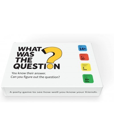 What Was the Question? – The Conversational Party Game Resulting in Hilarious Discussions $33.75 Card Games