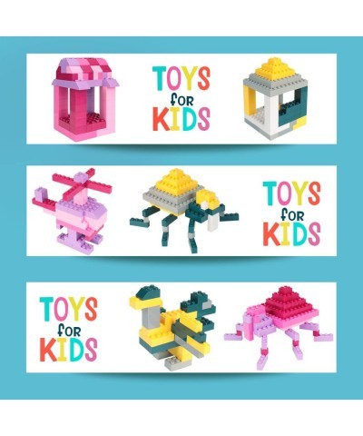 Building Bricks 1000 Pieces Bulk Toys Kids Building Blocks 11 Colors Compatible with All Major Brands-Add 39 Accessories with...