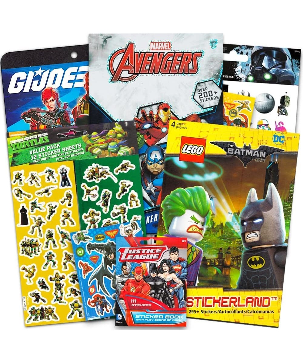 Superhero Stickers for Kids Boys Girls Set ~ Over 1200 Licensed Super Hero Stickers on 40 Sheets Featuring Marvel Avengers Ju...