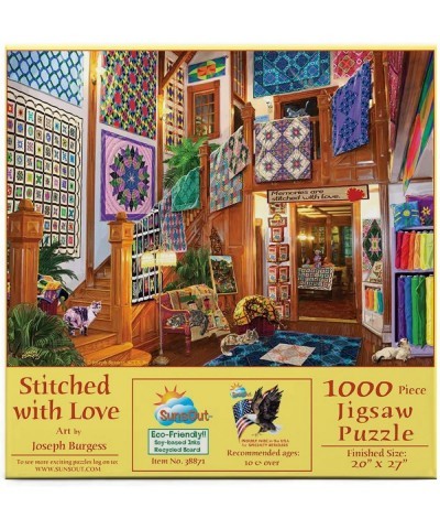 SunsOut Stitched with Love 1000pc $28.66 Jigsaw Puzzles