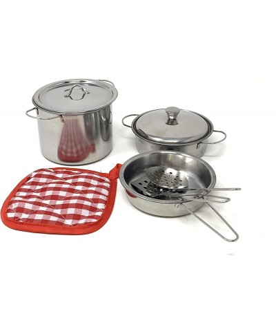 JOYSAE Play Kitchen Pots and Pans Set Kids Kitchen Set with Stainless Steel Cookware Playset Kitchen Pretend Toys for Kids $3...