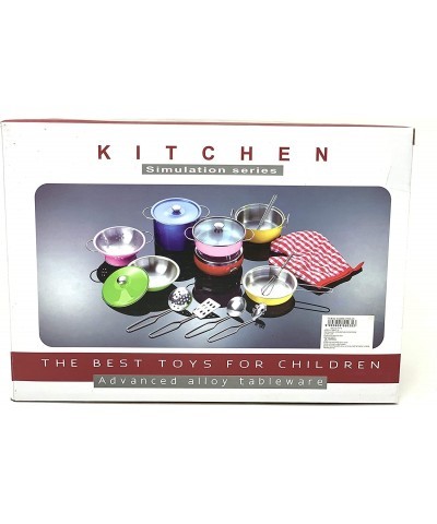 JOYSAE Play Kitchen Pots and Pans Set Kids Kitchen Set with Stainless Steel Cookware Playset Kitchen Pretend Toys for Kids $3...