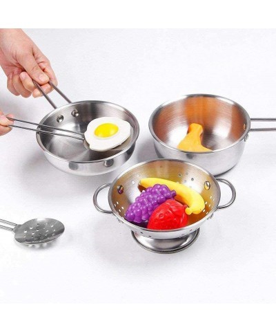 JOYSAE Play Kitchen Pots and Pans Set Kids Kitchen Set with Stainless Steel Cookware Playset Kitchen Pretend Toys for Kids $3...