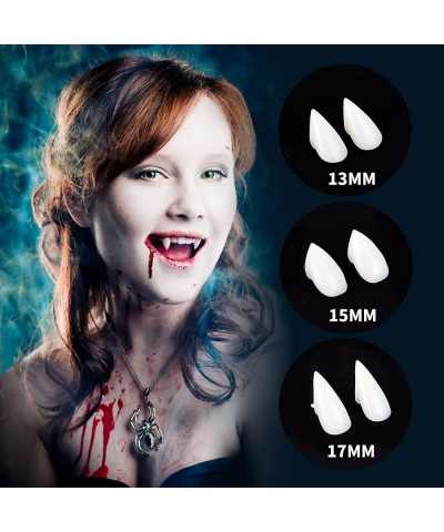 Cosplay Vampire Fangs Teeth with Adhesive Cosplay Accessories Halloween Party Prop Decoration Fake Vampire Teeth Werewolf Fan...