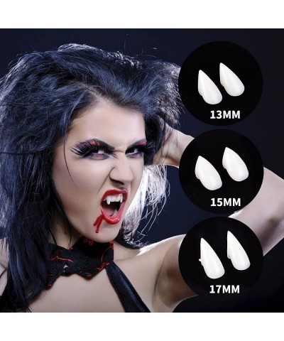 Cosplay Vampire Fangs Teeth with Adhesive Cosplay Accessories Halloween Party Prop Decoration Fake Vampire Teeth Werewolf Fan...