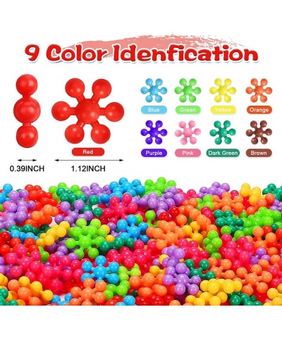 400PCS Building Toys Blocks for Kids Ages 2-8 STEM Toys Educational Interlocking Plastic Connect Block Snowflake Toys Prescho...