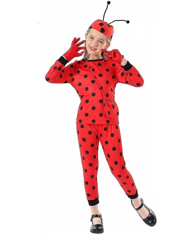 Girls Ladybug Costume Halloween Carnival Masquerade Fantasy Costume Set 3-10 Years Kids Amazing Gift (Red Small) $27.75 Kids'...