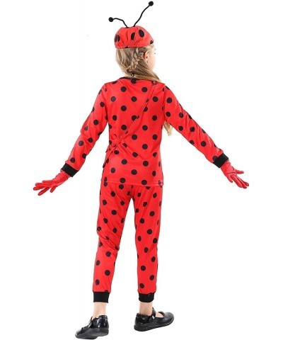 Girls Ladybug Costume Halloween Carnival Masquerade Fantasy Costume Set 3-10 Years Kids Amazing Gift (Red Small) $27.75 Kids'...