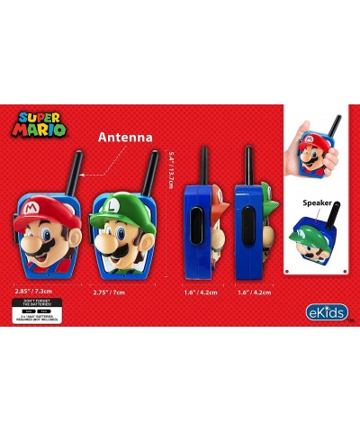 Super Mario Bros Walkie Talkies Kids Toys Long Range Two Way Static Free Handheld Radios Designed for Indoor or Outdoor Games...