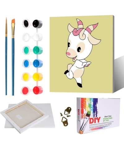 Paint by Numbers for Kids & Adults & Beginner DIY Canvas Painting Gift Kits 8x8 inch - Lamb (with Framed) $15.37 Kids' Drawin...