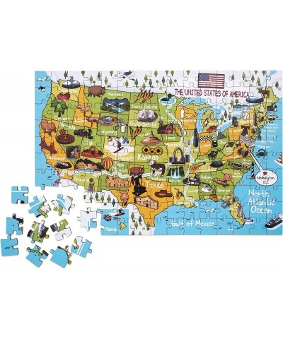 USA Map 152 Piece Jigsaw Puzzle 15x10 inches for Kids 6+ $45.33 Jigsaw Puzzles