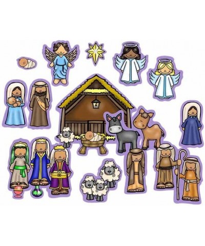 Nativity Birth of Baby Jesus Felt Figures Flannel Board Stories 25 Pieces Christmas Scene (Medium) $31.24 Magnetic & Felt Pla...