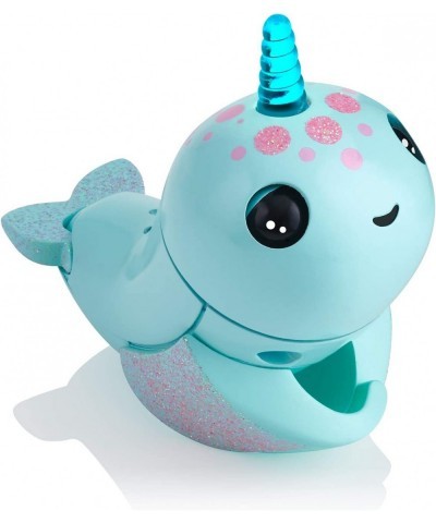 Fingerlings Light Up Narwhal - Nikki (Turquoise) - Friendly Interactive Toy $24.18 Finger Puppets