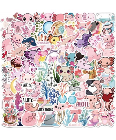 100PCS Axolotl Stickers Pack Kawaii Animal Waterproof Decals Cool Stickers for Water Bottle Laptop Phone Vinyl Cute Axolotl S...