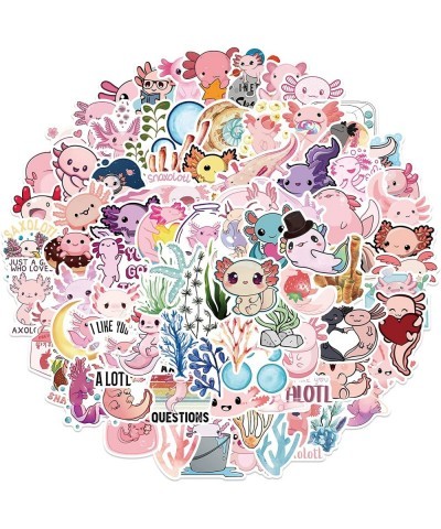 100PCS Axolotl Stickers Pack Kawaii Animal Waterproof Decals Cool Stickers for Water Bottle Laptop Phone Vinyl Cute Axolotl S...