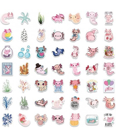 100PCS Axolotl Stickers Pack Kawaii Animal Waterproof Decals Cool Stickers for Water Bottle Laptop Phone Vinyl Cute Axolotl S...