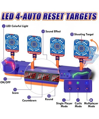 Shooting Targets for Nerf Guns Digital Electronic Scoring Target for Boys Auto Reset with 3 Modes Shooting Toys for 5 6 7 8 9...