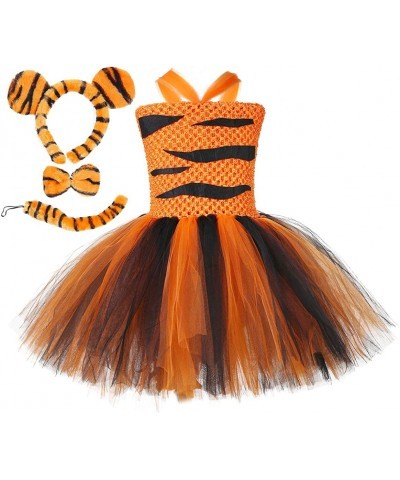 Halloween Animal Costumes for Kids Girls 1-10Y Reindeer Giraffe Tiger with Headband Halloween Dress Up Clothes $49.05 Kids' C...