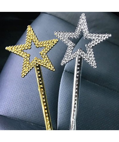 Silver 13 Inches Star Wand Elf baton Angel Star Magic Wand Silver Fairy Princess Plating Silver Stars Stick $13.18 Kids' Cost...