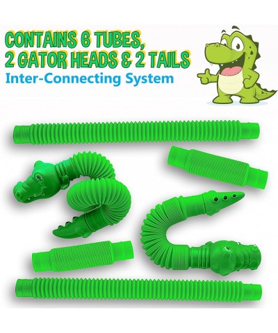 Pop Tubes Gator Pop Tube - Sensory Tubes Fidget Toy - Fun Alligator Toys for Toddlers & Kids All Ages - Best Fidgets Popping ...