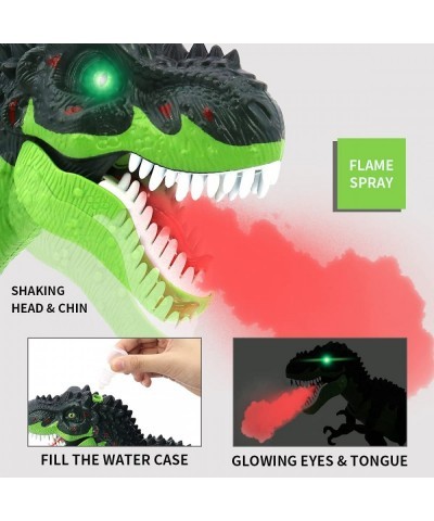 Dinosaur Toys Electronic Walking T-Rex with Glowing Eyes Simulated Flame Spray Water Mist Spray Realistic Roaring Sounds and ...