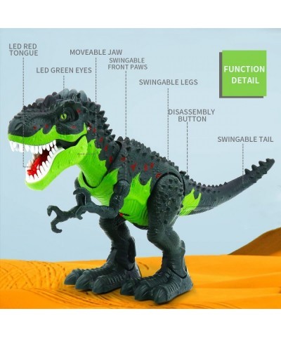 Dinosaur Toys Electronic Walking T-Rex with Glowing Eyes Simulated Flame Spray Water Mist Spray Realistic Roaring Sounds and ...