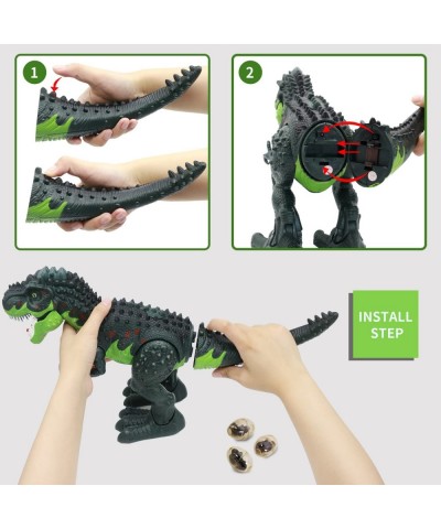 Dinosaur Toys Electronic Walking T-Rex with Glowing Eyes Simulated Flame Spray Water Mist Spray Realistic Roaring Sounds and ...