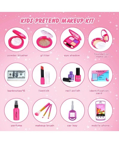 Kids Pretend Makeup Kit for Girl Toddlers Play Makeup Set for Little Girls Toys Age 3 4 5 6 7 8 Year Old Girls Birthday Gift ...