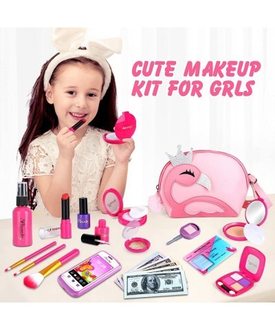 Kids Pretend Makeup Kit for Girl Toddlers Play Makeup Set for Little Girls Toys Age 3 4 5 6 7 8 Year Old Girls Birthday Gift ...