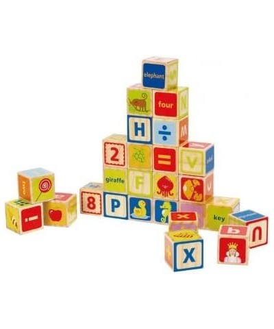 Wooden 26 Pcs Alphabet and Numbers Stacking Blocks with Pictures| Educational Preschool Learning Toys for Toddlers $44.35 Toy...