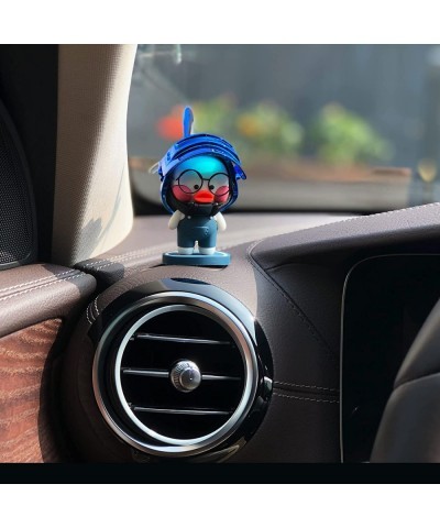 Car Dashboard Ornament Cute Rubber Duck Office Car Cab Ornaments Cool Spectacled Duck(Blue) $17.69 Gags & Practical Joke Toys