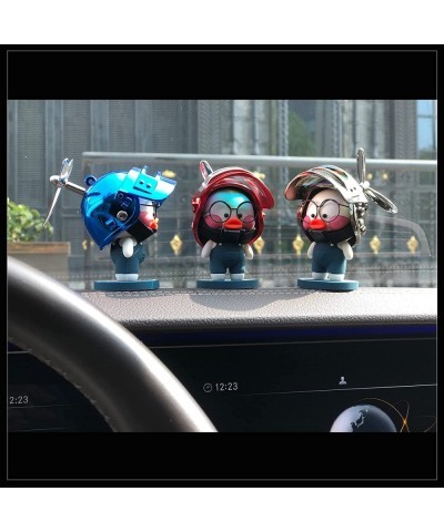 Car Dashboard Ornament Cute Rubber Duck Office Car Cab Ornaments Cool Spectacled Duck(Blue) $17.69 Gags & Practical Joke Toys