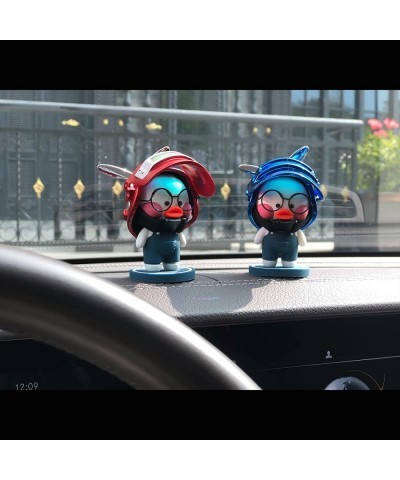 Car Dashboard Ornament Cute Rubber Duck Office Car Cab Ornaments Cool Spectacled Duck(Blue) $17.69 Gags & Practical Joke Toys