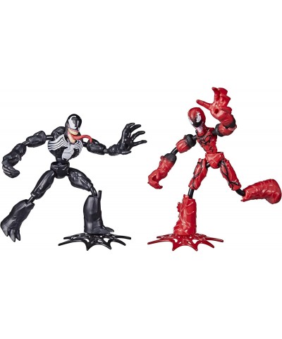 Marvel Bend and Flex Venom Vs. Carnage Action Figure Toys 6-inch Flexible Figures for Kids Ages 4 and Up $29.13 Action Figures