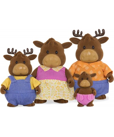 Moose Family Set – Vanderhoof Moose with Storybook – 5pc Toy Set with Miniature Animal Figurines – Family Toys and Books for ...