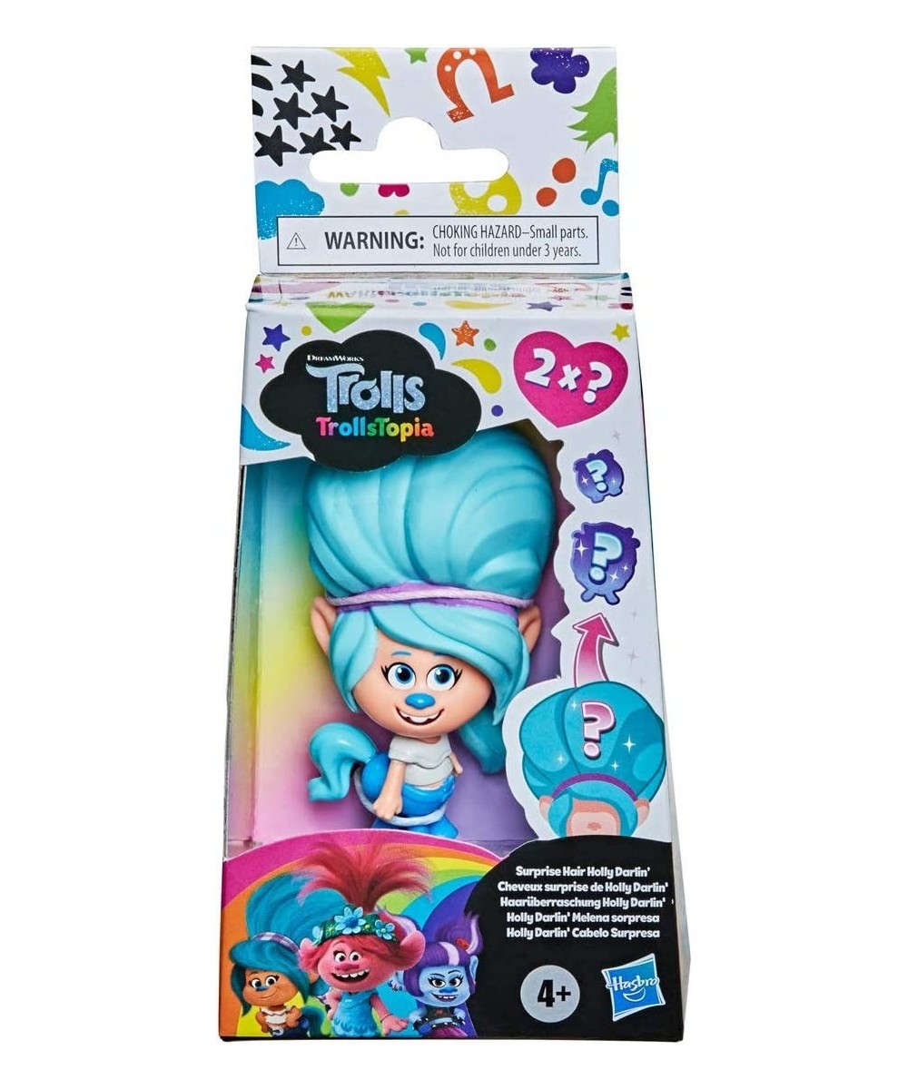 DreamWorks TrollsTopia Surprise Hair Holly Darlin' Collectible Toy Doll with 2 Hidden Surprise Critters for Kids 4 Years and ...