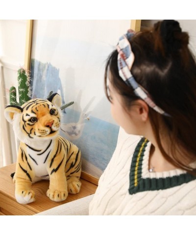 Tiger Cub Toy Plush Wild Zoo Animals Sitting Posture Tiger Plush Toy Ultra Soft and Snuggly Doll Kids Toys Nature Theme Playr...