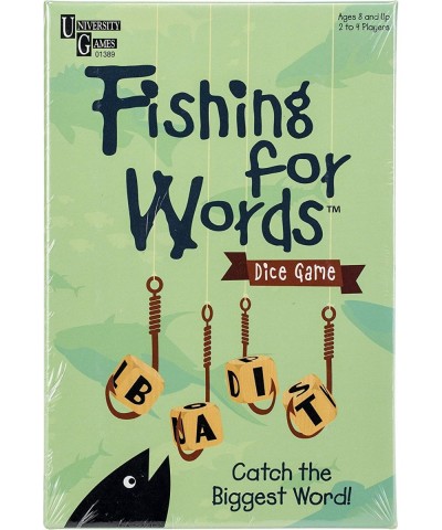 Fishing for Words Dice Game Word Game Travel Game Family Game Bar Game 2 to 4 players ages 8 and up $16.67 Travel Games