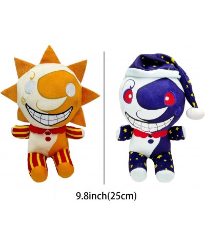 Moondrop FNAF Clown Plush FNAF Sundrop and Moondrop Plush Security Breach Clown Boss FNAF Soft Doll Birthday Gift Collectible...